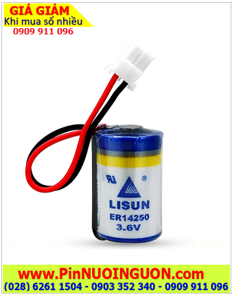 Lisun ER14250; Pin lập trình KTS DELTA Lisun ER14250 lithium 3.6v 1/2AA 1200mAh (ZẮC CẮM)